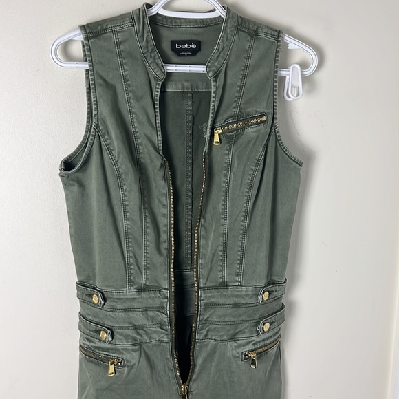 Bebe Olive Green Jumpsuit Size 29 - Picture 15 of 16